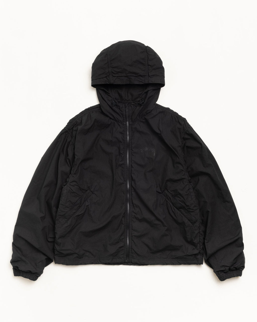 DOUBLE COTTON HOODED JACKET