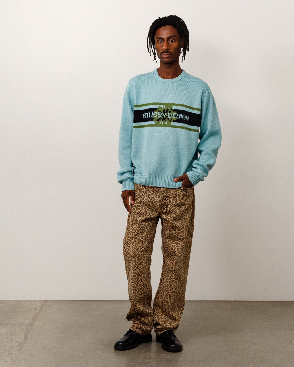 STRIPED HIBISCUS SWEATER