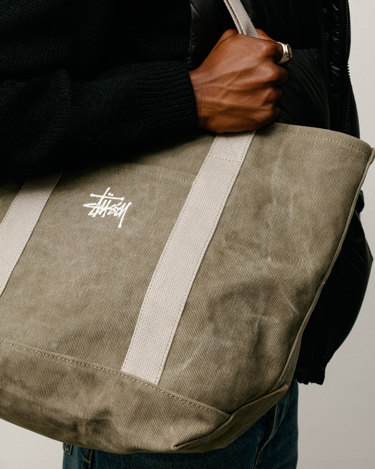 WAXED CANVAS MARKET TOTE
