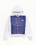 PRINTED PATTERN ZIP HOODIE